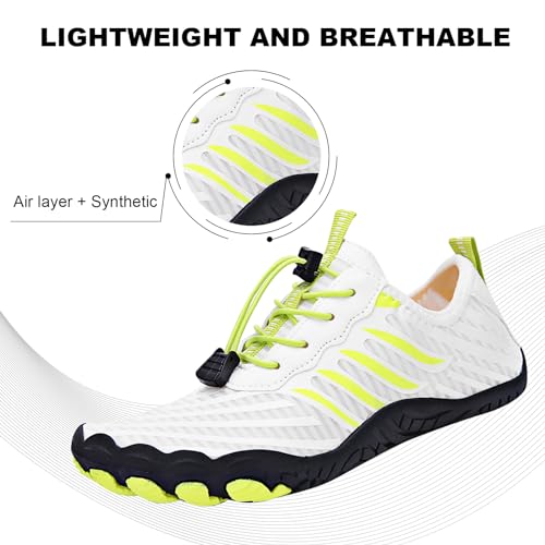 HiGropcore Water Shoes Men Women, Barefoot Wide Toe Box Beach Shoes, Quick Dry Breathable Swim Aqua Socks with Drainage3