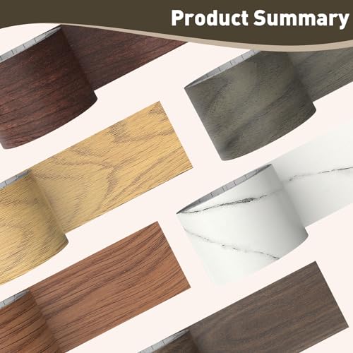 Image of Wood Grain Repair Tape, 2.4 inch X 25ft Self Adhesive Black Walnut Grain Repair Patch for Tables, Chairs, Baseboards, Doors, Windows, Floors, Handicraft DIY.