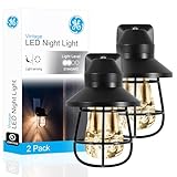 GE Vintage LED Night Light, Plug-in, Dusk to Dawn...