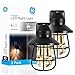 GE Vintage LED Night Light, 2 Pack, Plug-in, Dusk-to-Dawn, Farmhouse Décor, Rustic, UL Listed, Ideal for Bedroom, Nursery, Kitchen, Bathroom, Black Cage, 44737, 2