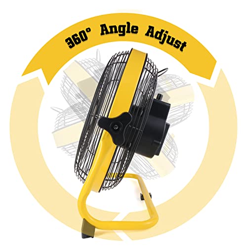Jdzhineng Rechargeable Floor Fan, Home Or Outdoor Dual-Use Portable Fan, Portable Cordless Fan With 15000Mah Capacity Battery For Camping And Travel #TOP3