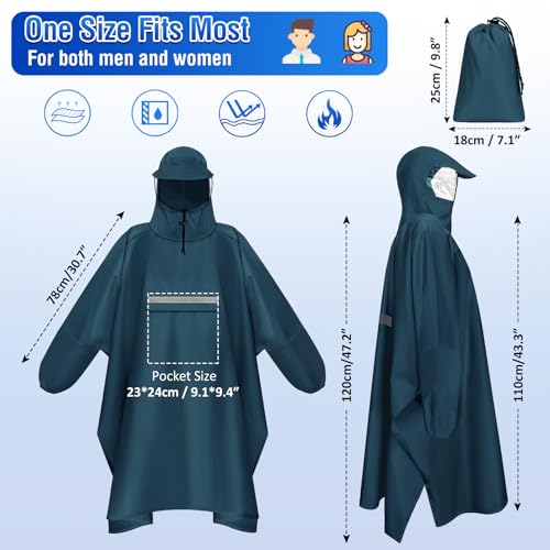Poncho de pluie imperméable de qualité supérieure pour le cyclisme - 2