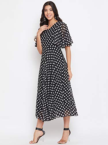 Image of HELLO DESIGN Women V-Neck Solid Maxi Dresses