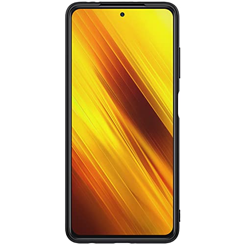 Image of Nillkin Case for Xiaomi Poco X3 X 3 Pro (6.67 inch Inch) Textured Series Nylon Fiber Tough & Durable PC + TPU Material Luxury Protect Black