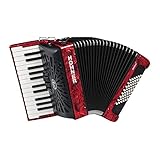 hohner bravo ii 48 Klavierschuh Hohner Akkordeon Chromatisches Klavier BRAVO II 48 Rot A16532 Silentkey
