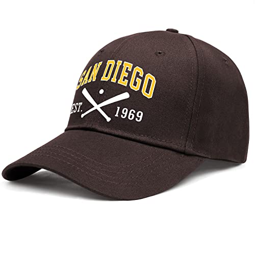 San Diego Hat Women Men Snapback Cap Mesh Trucker Hat Youth Embroidered Adjustable Dad Hats Brown Sport Fan Apparel Gifts #TOP3