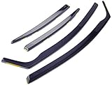 Deflector estrecho y convexo HEKO-17135, Deflector de Aire anteriore e posteriore por Honda Civic dal 2006, 4 Porte berlina (4 Pieza)