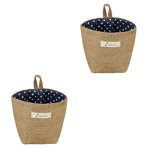Ciieeo 2pezzi Appeso Juta Design Per Organizzazione Giocattoli e Accessori Per e Casa