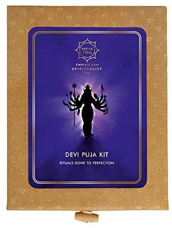 Tatva Yog Devi Pooja Kit, Premium Traditional Devi Pooja Kit, Pooja Kit Box, Puja Samagri, Puja Kit Set, Devi Puja Kit, Puja Kit for Navratri, Pooja Samagri for Home