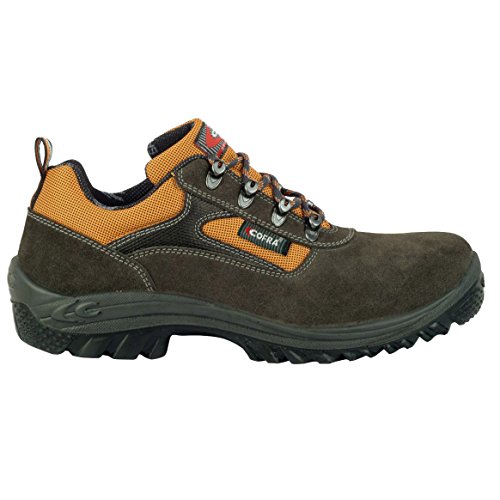 COFRA Sicherheitshalbschuh Kassel S1 P SRC Gr.43, Arbeitsschuhe und Sicherheitsschuhe Veloursleder, Arbeitsschutzschuhe