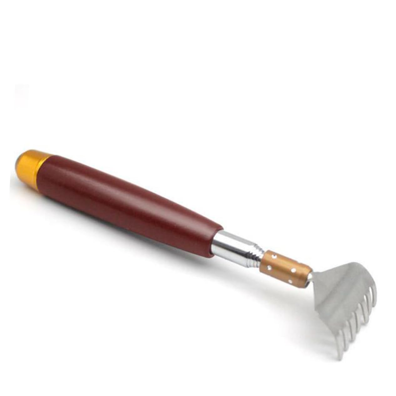 2 piezas de rascador de espalda elástico, rascador de espalda de mano, herramienta raspadora, rascador de acero inoxidable, herramientas para hombres, masajeador de cosquillas, hombre de madera