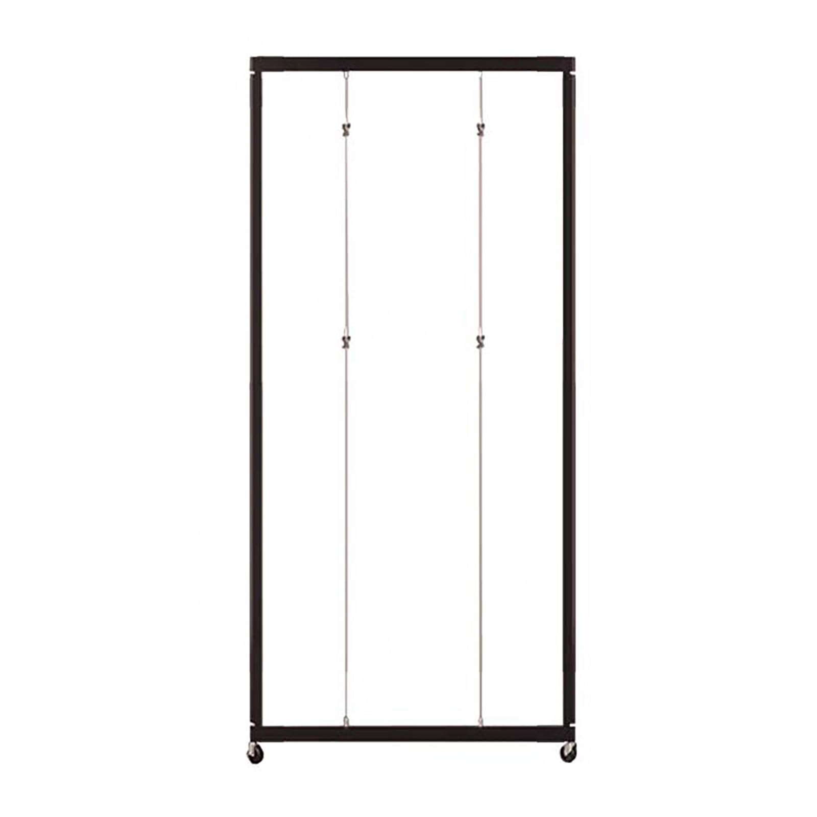 Czarny stojak na obrazy, duży stojak reklamowy, zestaw sztalug do przedmiotów w stylu art deco, obrazy, zdjęcia, talerze dekoracyjne, panele (1 sztuka-120 x 240 cm/47,2 x 94,5 cala)