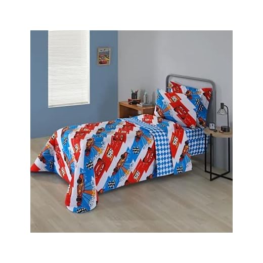 EDREDOM INFANTIL DUPLA FACE SOLTEIRO PERSONAGENS DISNEY 150 FIOS - CARROS