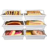 30-PACK White 7.4inch Square Charcuterie Box with Clear Secure Lids,7.4×6.8inch Cardboard Bakery Safe Boxes for Food Small Dessert To-go Boxes,Bento Take out Paper Box Sandwich Cake Slice Container