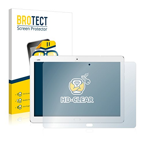 BROTECT Protector Pantalla para Huawei MediaPad M3 Lite 10.1 Protector Transparente (2 Unidades) Anti-Huellas
