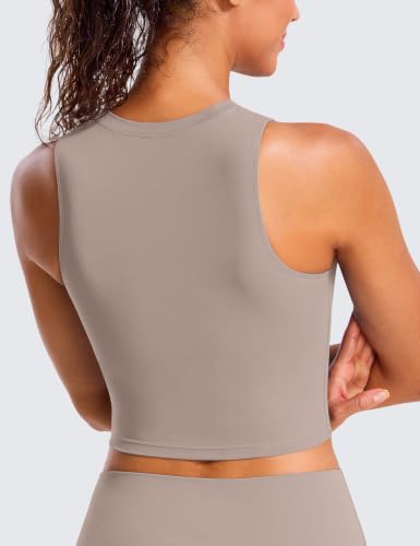 Image of Natural Feelings Nudi Sports Bras for Women Removable Padded Yoga Tank Tops Sleeveless Fitness Workout Crop Tops