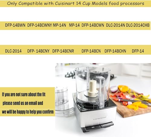 XhWser DLC-001TXB Main Stainless Steel Chopping Blade Compatible with 14-Cup DFP-14BCNY DFP-14BCNR DFP-14N, Impresa Blade Chopper Replacement for Cuisinart Food Processor by XhWser - Image 3