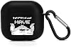 Funda para AirPods 4 2024 de Día del Padre con barba genial, silicona suave protectora con llavero, compatible con carga inalámbrica y por cable, luz LED visible, a prueba de rayones y anti-amarillento, a prueba de golpes 2