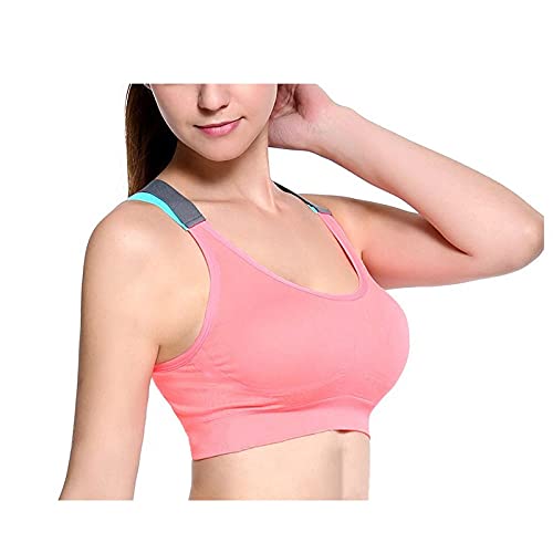 Tops de entrenamiento sujetador deportivo transpirable deportes Copa A-D sujetador deportivo Fitness Cross Back Push Up Bra para las mujeres gimnasio Correr Yoga Bra Push Up