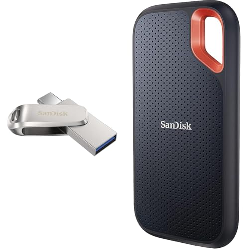 Image of SanDisk Ultra Dual Drive Luxe USB Type C 1TB Flash Drive (Silver, 5Y - SDDDC4-1T00-I35)