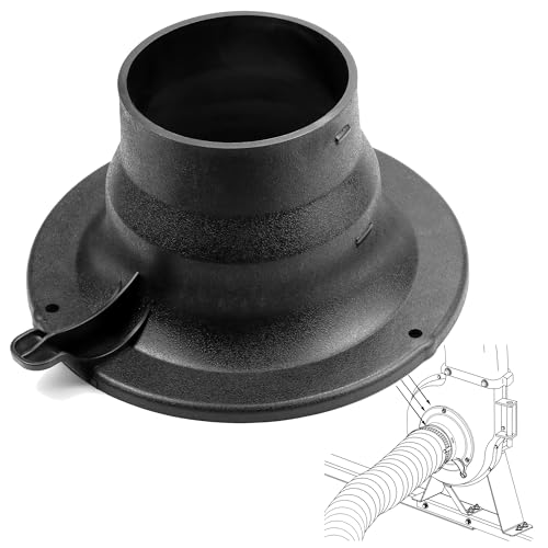 Sporthfish 43791 Hose Adapter Lawn Vacuum Parts for Agri-Fab Mow-N-Vac Chip-N-Vac Shred-N-Vac 5/6/7 Inch Hose Adapter for Craftsman Leaf Vacuum 63375, Plastic, Black