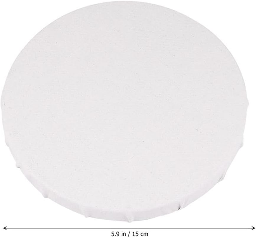 3pcs Round Artist Canvas Frame Blank Painting Boards Mini Oil Painting Board DIY Drawing Supplies