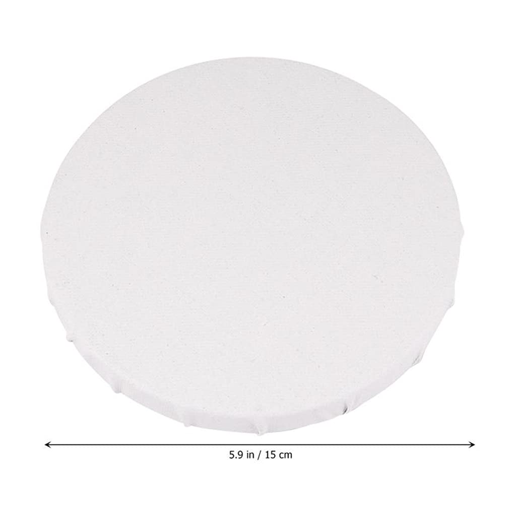 3pcs Round Artist Canvas Frame Blank Painting Boards Mini pittura a olio Board Drawing Supplies