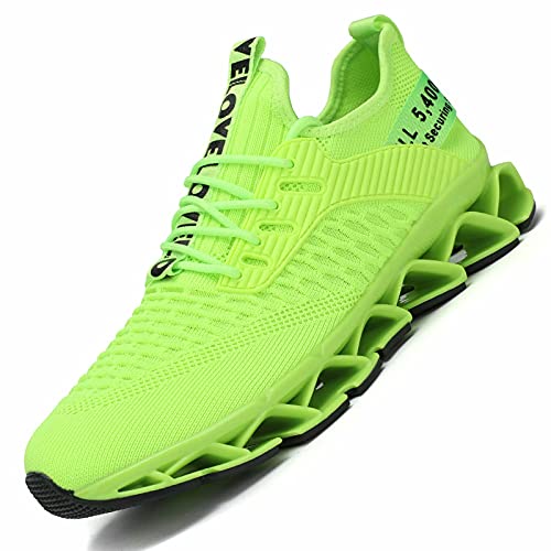 Image of Chopben Men's Running Shoes Blade Non Slip Fashion Sneakers Breathable Mesh Soft Sole Casual Athletic Walking Shoes