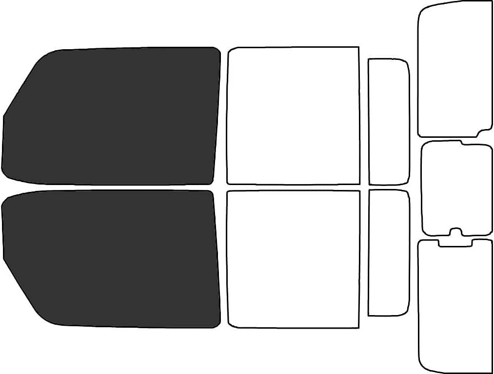 Rvinyl Window Tint Kit Compatible with Jeep Gladiator 2020-2023 - Black 20% - Single Ply No Bubble Film - Do it Yourself Vehicle Front Precut Kit