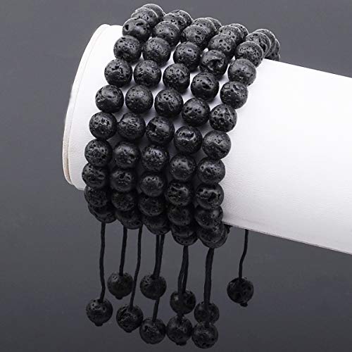 MASSIVE BEADS Natural Healing Power Gemstone Crystal Beads Unisex Adjustable Macrame Bracelets2
