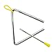 2pcs 5 Inches Musical Triangle, Hand Percussion Instrument Triangles with Striker Percussion Triangle Musical Instrument for Kids