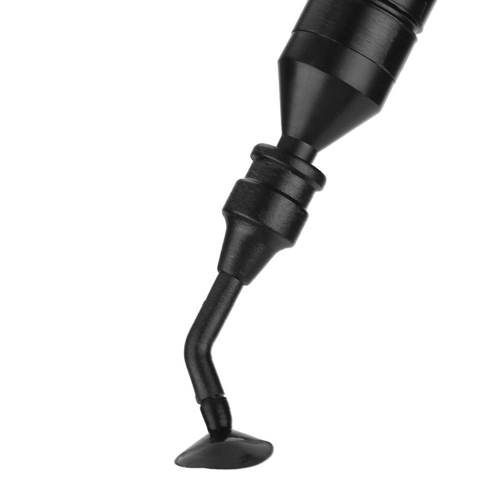 Penna per aspirazione a vuoto, penna per aspirazione manuale a vuoto, kit di strumenti per prelievo con aspirazione a saldare a un pulsante con ventose per IC SMD per piccoli componenti elettronici