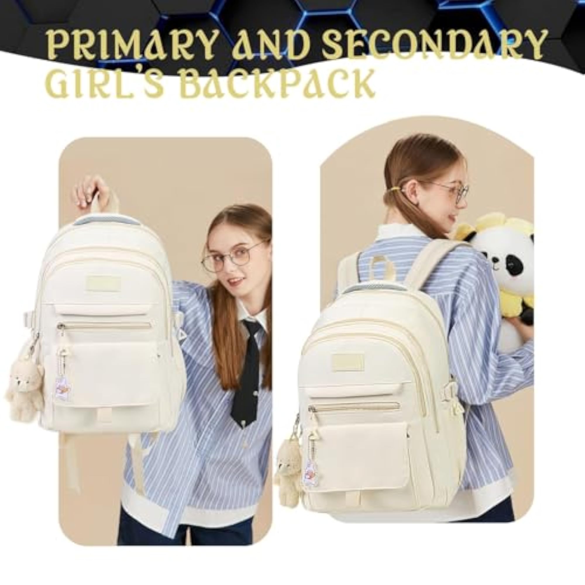 Cute Aesthetic Girls Backpack for College