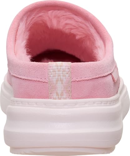 Image of HEYDUDE Women's Remi Toastee Suede Clog Slip On Shoe | Lightweight Easy On Sherpa Lined | Durable Grip Outsole