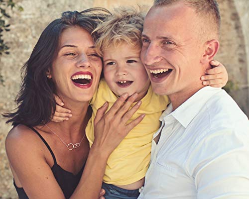 EFYTAL Gifts for Wife, 925 Sterling Silver 3 Circles Necklace for Mom, Family of Three, Mothers Day Gift, Birthday Gifts for Her - Image 4