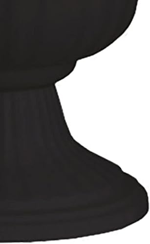 Vista 5 de Southern Patio Maceta utópica grande de 14 pulgadas para jardín al aire libre, con acabado recubierto UV, para entradas, pasarelas y más, color Negro