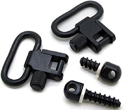 1" Quick Release Rifle Sling Swivels & Wood Screw Studs for Air Guns & Rifles