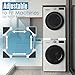Houseables Washer Dryer Stacking Kit, Stacking Kit For Washer And Dryer, Bracket Between Washing and Drying Machine, Stackable Laundry Machine, Space Saving, Universal, Adjustable 19
