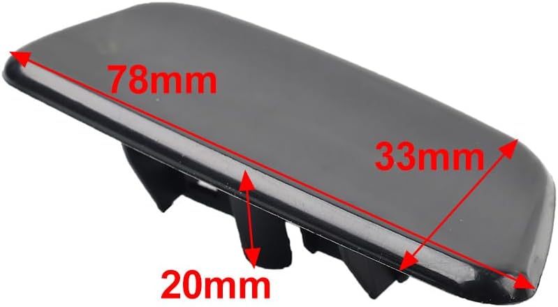 1 Pair Windshield Wiper Nozzles Headlight Washer Nozzle Cover Cap ABS Left & Right for Forester 2008.01-2013.03