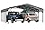 Shintenchi 20x20 FT Carport,Heavy Duty Carports Canopy with Steel Roof and Frame,Metal Carport with Enhanced Base Oversized Garage Outdoor Galvanized Shelter for Cars, Boats and Tractors