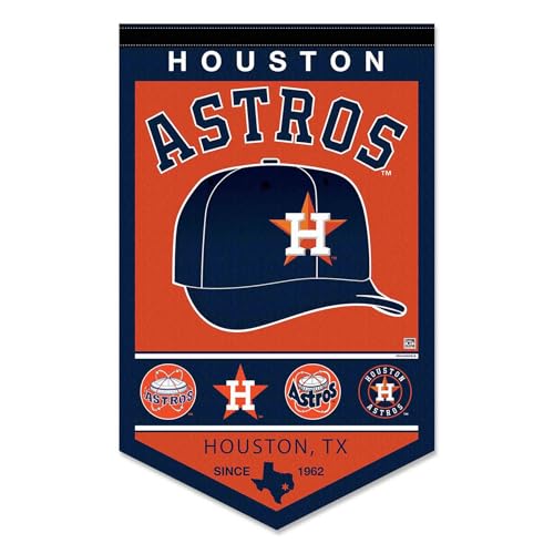Banderín de la historia de Houston Astros con diseño duradero ideal para decorar