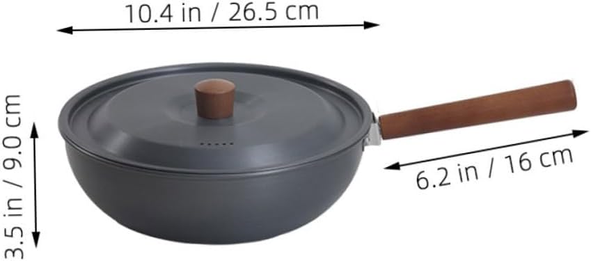 Camping Cookware Set Aluminum Alloy Cooking Pot Detachable Handle Nonstick Mini Frying Pan for Outdoor Cooking Picnics Hiking