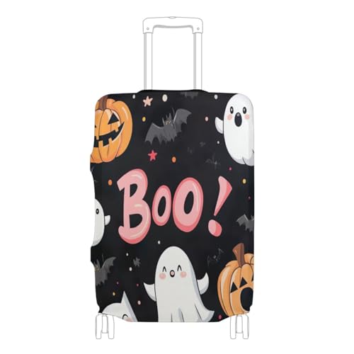 Halloween Pumpkins Luggage Cover for Suitcase, Elastic Travel Protector with Zipper, Washable Anti-Scratch Dustproof Luggage Sleeve Fits 18-20 Inch