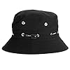 ITODA Bucket Cap Wide Brim Sun Hat UPF50+ Summer Beach Hat Women Men Fishing Hats Sunbonnet Foldable Glacier Cap Lightweight Outdoor Sun Protection Hats for Fishing Hiking Traveling Vocation Black #4