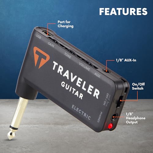 Traveler Guitar TGA-1E Electric Guitar Headphone Amplifier by Traveler Guitar - Image 4
