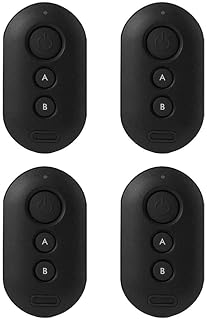 Kit 04 Controles Remotos Intelbras XAC 4000 Smart Preto para Alarme e Portão Eletrônico 433,92 MHz