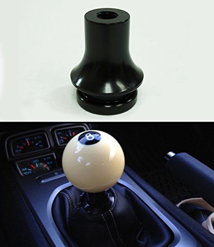 Cuztom Tuning M12 X 1.25 Theread Size Aluminum Gear Shifter Knob Shift Boot Retainer Adapter - Black