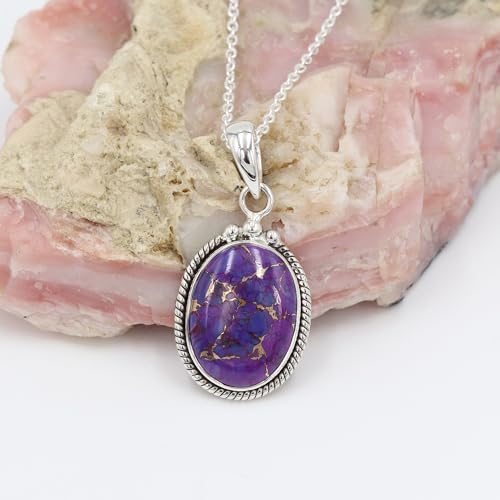 Collier pendentif pierre de naissance décembre turquoise en argent