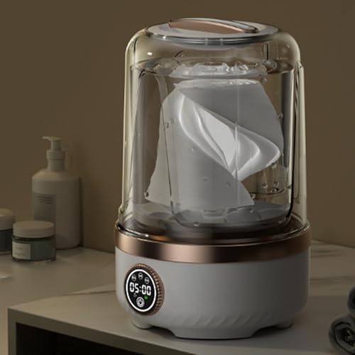 Mini lavadora portatil USB de 2 litros para ropa interior y calcetines en camping 3