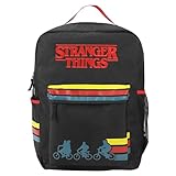 Stranger Things Logo & Silhouettes Black 18.5' Backpack